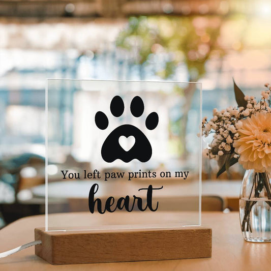 Keepsake Acrylic Bundle - You Left Pawprints In My Heart