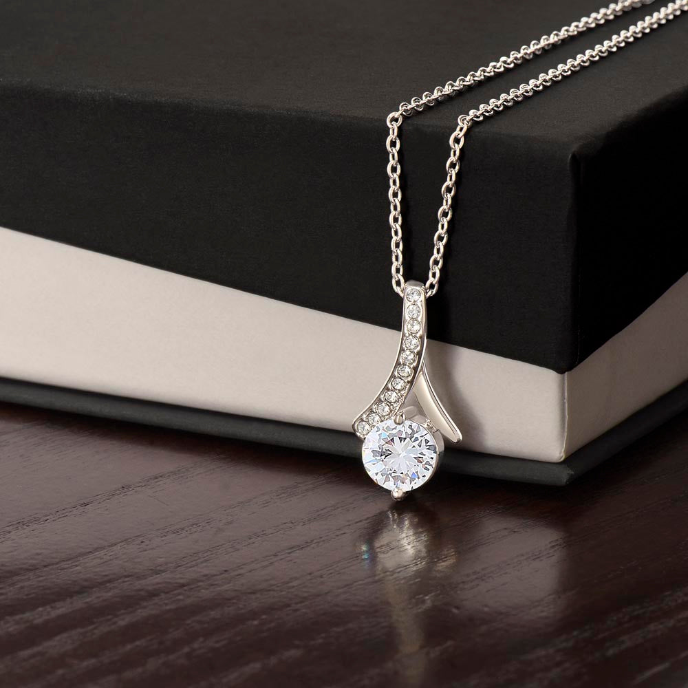 To my Mom, You gave me roots to grow and wings to fly, Alluring Beauty Necklace, Gift from Daughter/Son