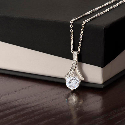 To my Mom, You gave me roots to grow and wings to fly, Alluring Beauty Necklace, Gift from Daughter/Son