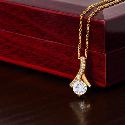 To my Mom, You gave me roots to grow and wings to fly, Alluring Beauty Necklace, Gift from Daughter/Son