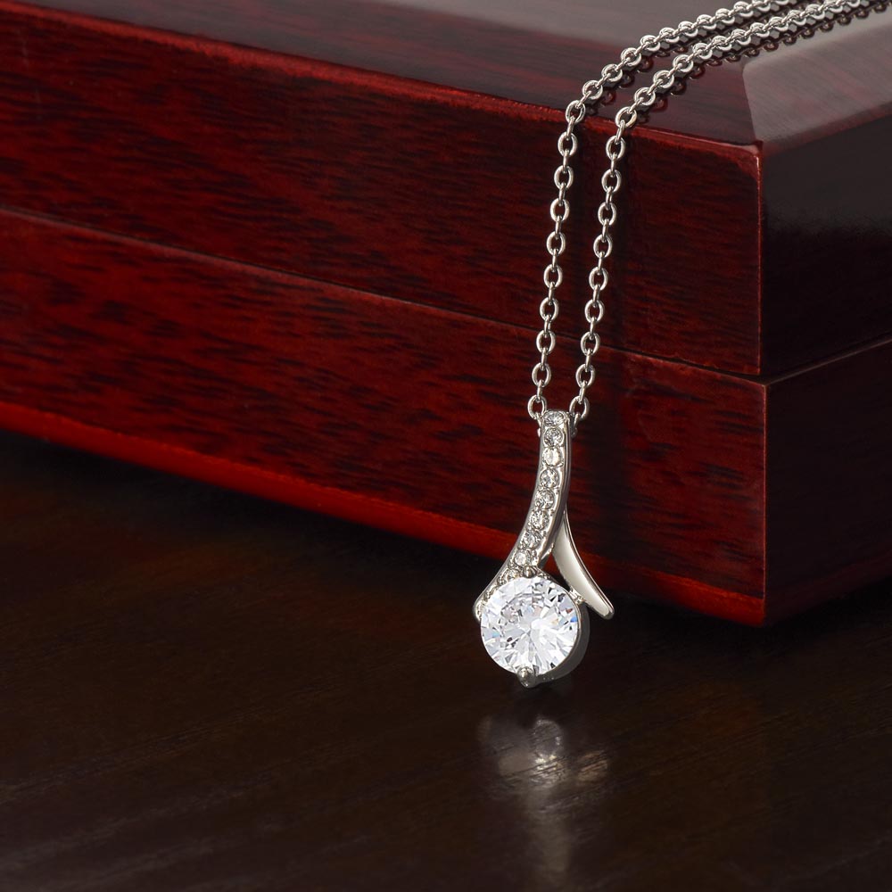 To my Mom, You gave me roots to grow and wings to fly, Alluring Beauty Necklace, Gift from Daughter/Son