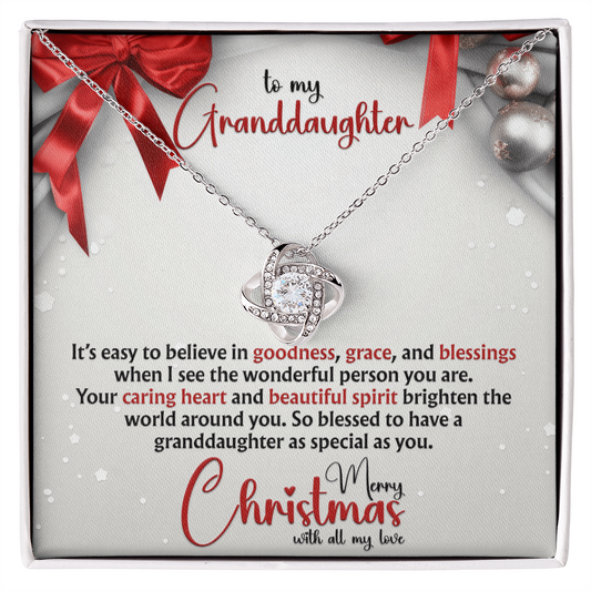 To My Granddaughter, "So Blessed to Have You" Granddaughter Christmas Gift from Grandma or Grandpa