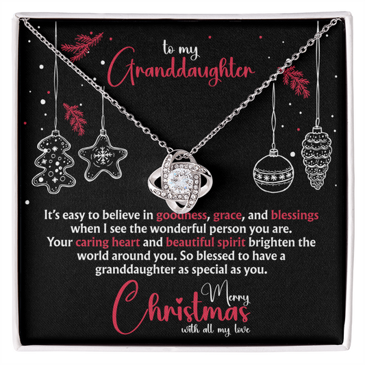 To My Granddaughter, "So Blessed to Have You" Granddaughter Christmas Gift from Grandma or Grandpa