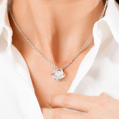 To My Daughter, You Will Always Be My Baby Girls, Love Knot Necklace