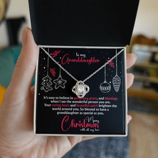 To My Granddaughter, "So Blessed to Have You" Granddaughter Christmas Gift from Grandma or Grandpa