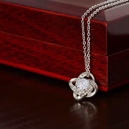 To My Little Princess, You will always be my little girl, Love Knot Necklace, Gift from Dad