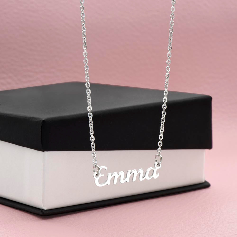 To My Girlfriend – “You Are My Best Friend & Soulmate” – Custom Name Necklace