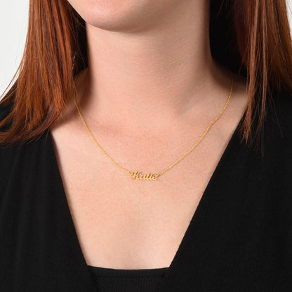 To My Girlfriend – “You Are My Best Friend & Soulmate” – Custom Name Necklace