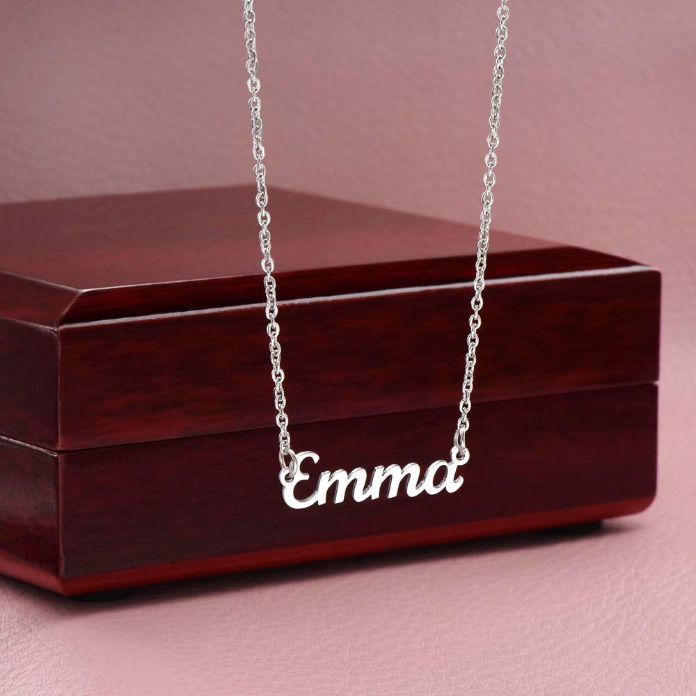 To My Girlfriend – “You Are My Best Friend & Soulmate” – Custom Name Necklace