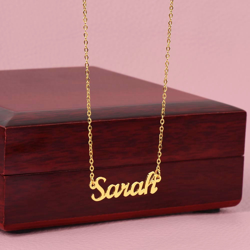 To My Girlfriend – “You Are My Best Friend & Soulmate” – Custom Name Necklace