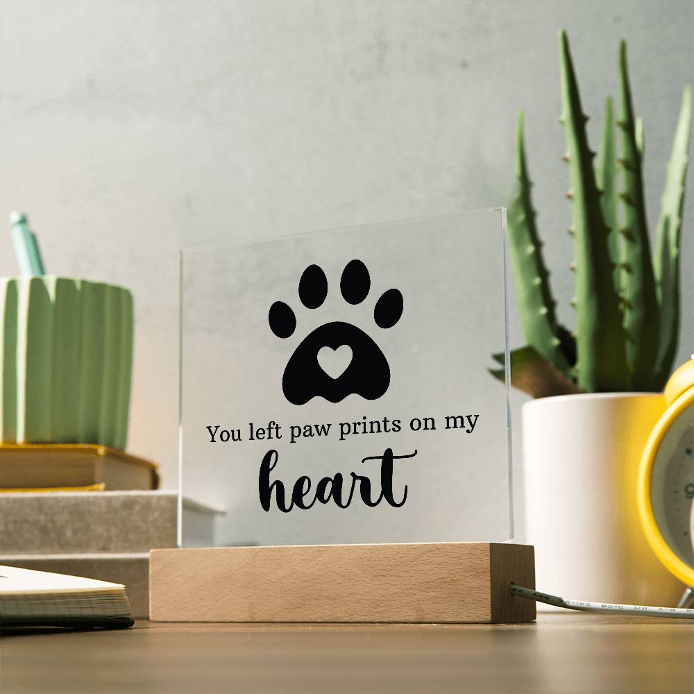 Keepsake Acrylic Bundle - You Left Pawprints In My Heart