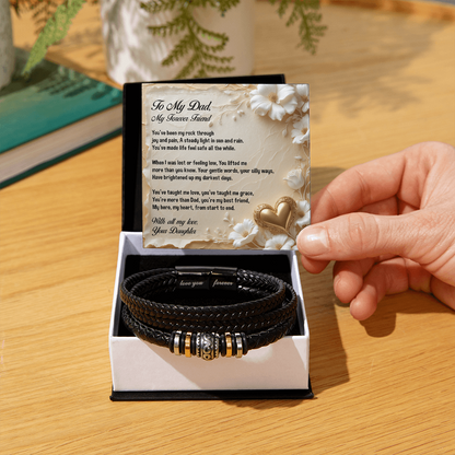 To My Dad, You're My Forever Friend, Bracelet, Gift from Daughter