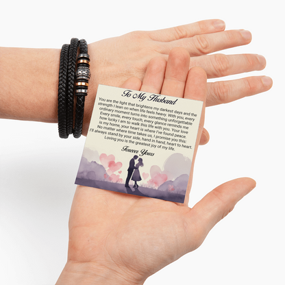 To My Husband, Your Love Is My Home Bracelet, Gift from Wife