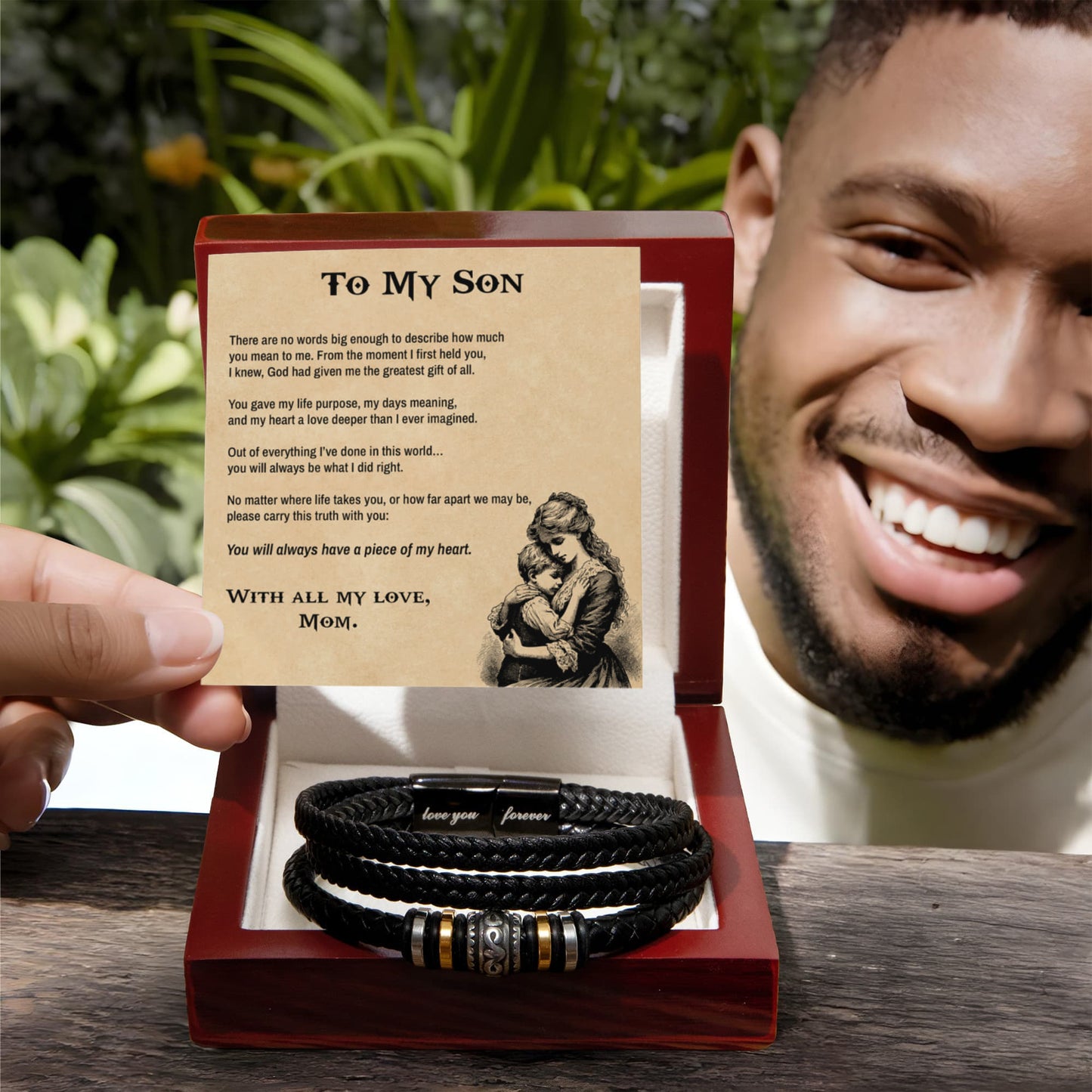 To My Son, You Will Always Be What I Did Right, Bracelet, Gift from Mom
