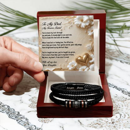 To My Dad, You're My Forever Friend, Bracelet, Gift from Daughter