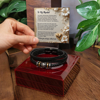 To My Stepdad, You Stepped In When You Didn't Have To, Bracelet, Gift from Daughter